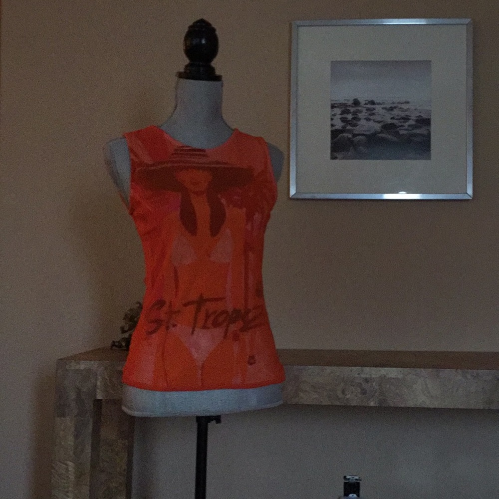 Custo Barcelona orange mesh St Tropez girl